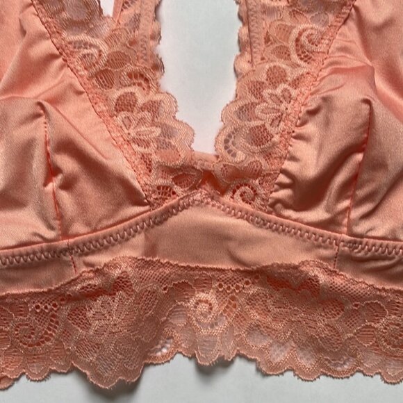 Aerie Lace Razorback Coral Bralette NWOT - Picture 3 of 8